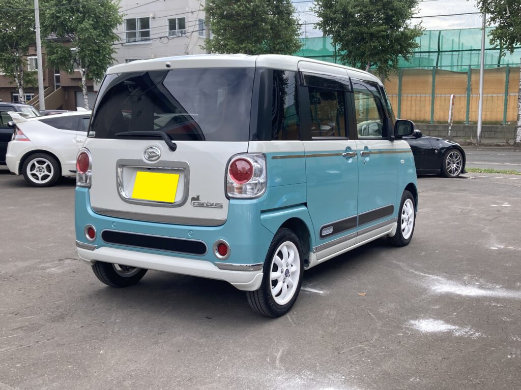 ダイハツ、ムーヴキャンバス、Ｇメイクアップ、ＳＡⅡ、４ＷＤ、Ｌ８１０Ｓ、軽自動車、イサイズ札幌、